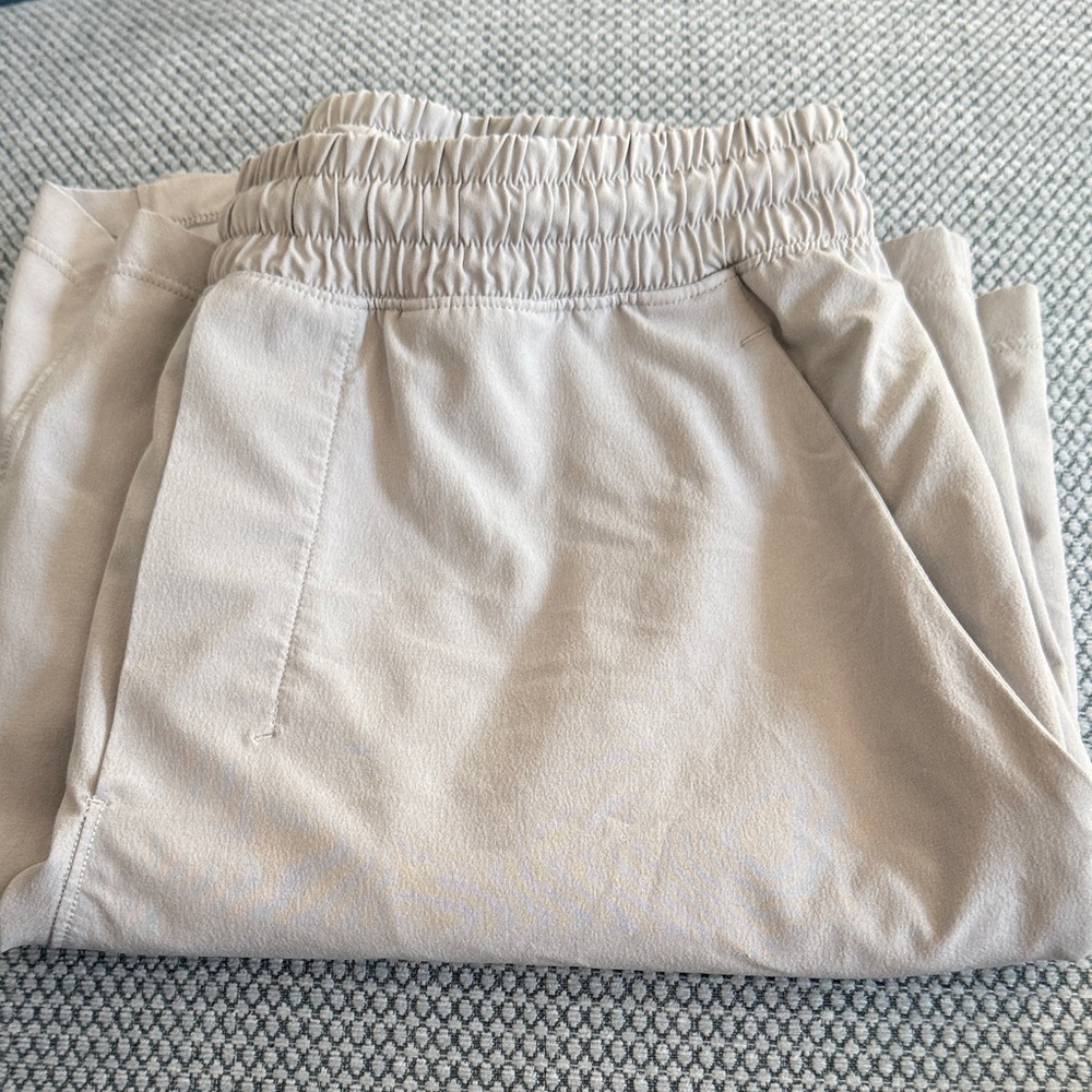 Lululemon Pacemaker/Linerless/Beige Athletic Shor… - image 1